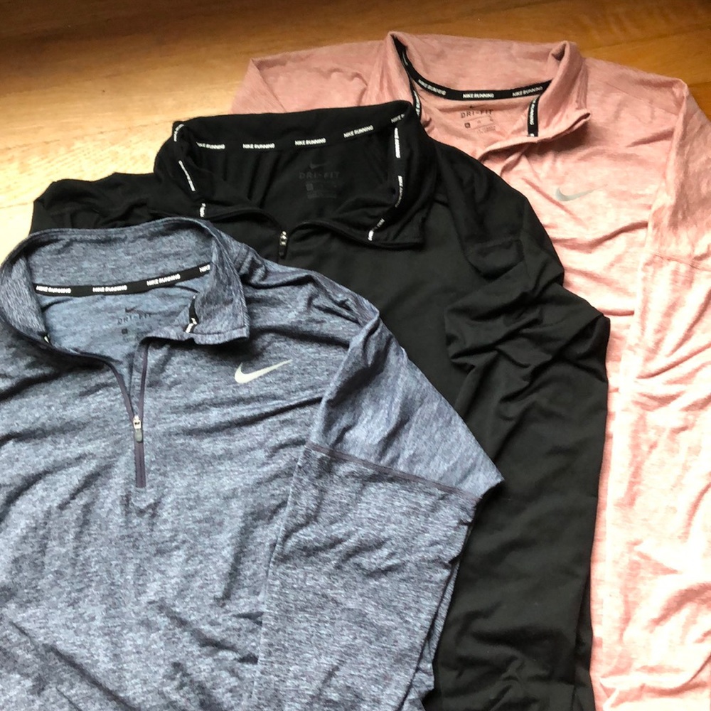 Set of 3 Nike quarter zip